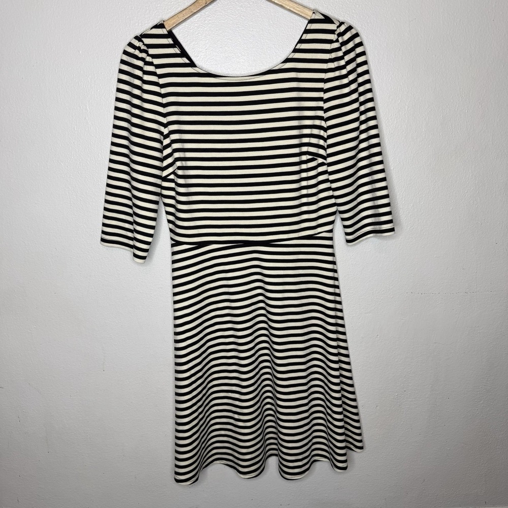 New Pixley Kathy Stripe Fit And Flare Dress Stitch Fix Off White Women's Large